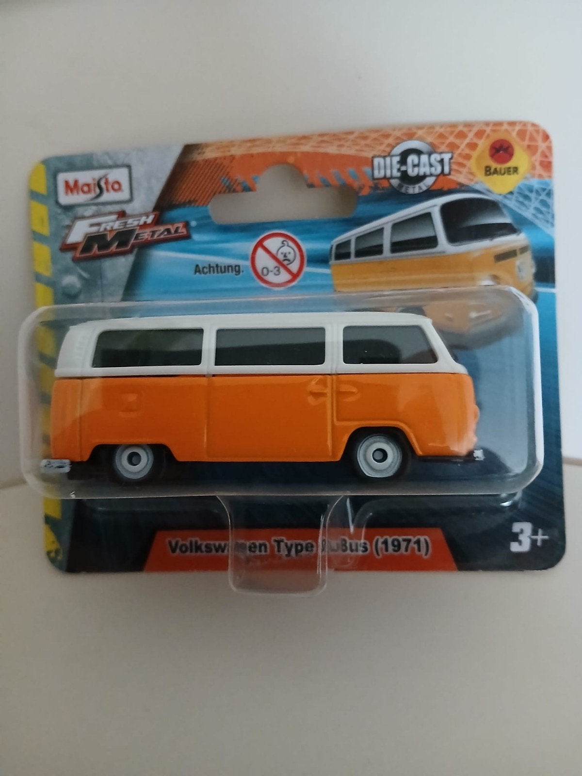 Maisto Fresh Metal die-cast miniatuur Volkswagen Bus 1971., Ophalen of Verzenden, Nieuw, Auto