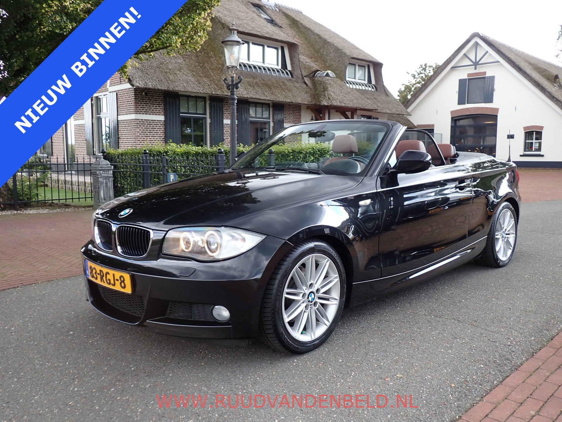 BMW 1 Serie Cabrio 118i M-Pakket LEDER / STOELVERWARMING / C, 1-Serie, Euro 5, Zwart, Cabriolet