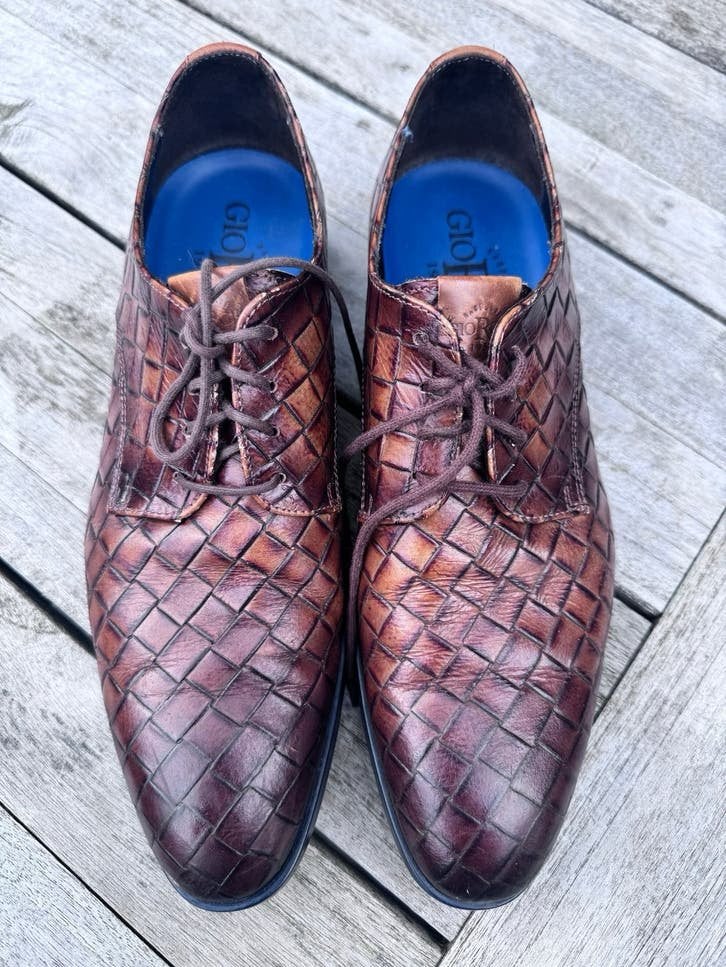 Giorgio leren herenschoenen maat 41, Kleding | Heren, Bruin, Giorgio, Nieuw, Ophalen of Verzenden