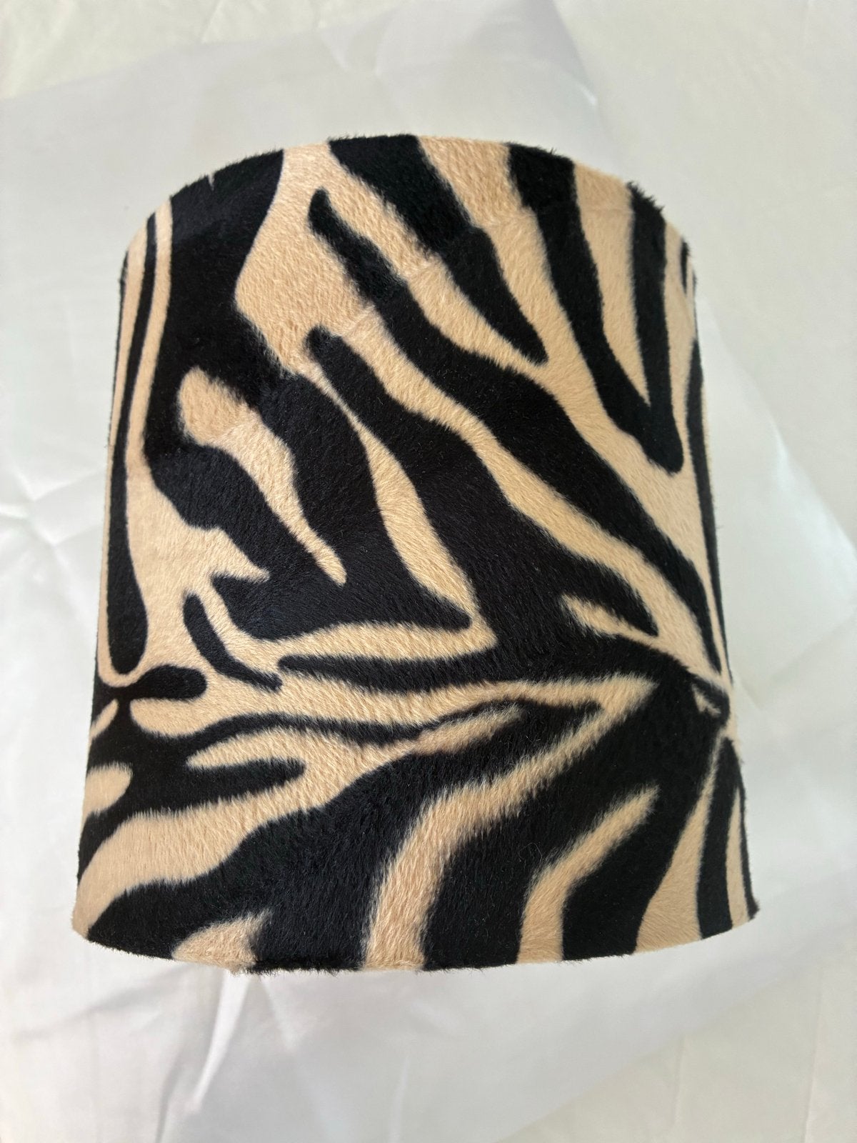 Zebraprint Lampenkap - Stijlvol en Uniek, Tafellamp, Meerkleurig, Rond, Ophalen of Verzenden