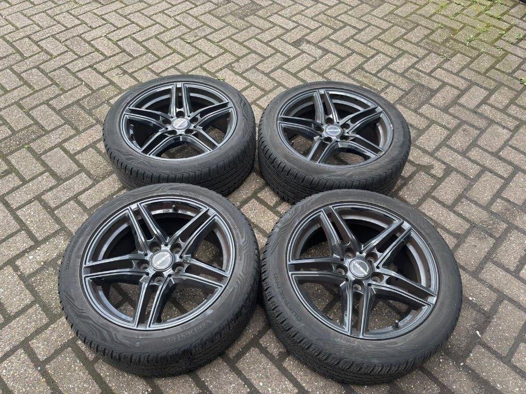 Set 17 inch Borbet velgen BMW 1-serie, 3-serie E87,E90,E91, Gebruikt, Velg(en), BMW, 17 inch