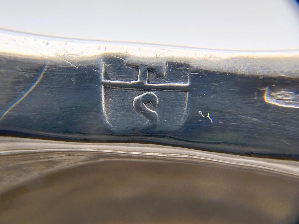 Zilveren brandewijnkom, W. Sevensteern, Groningen, 1695, Antiek en Kunst, Verzenden, Zilver