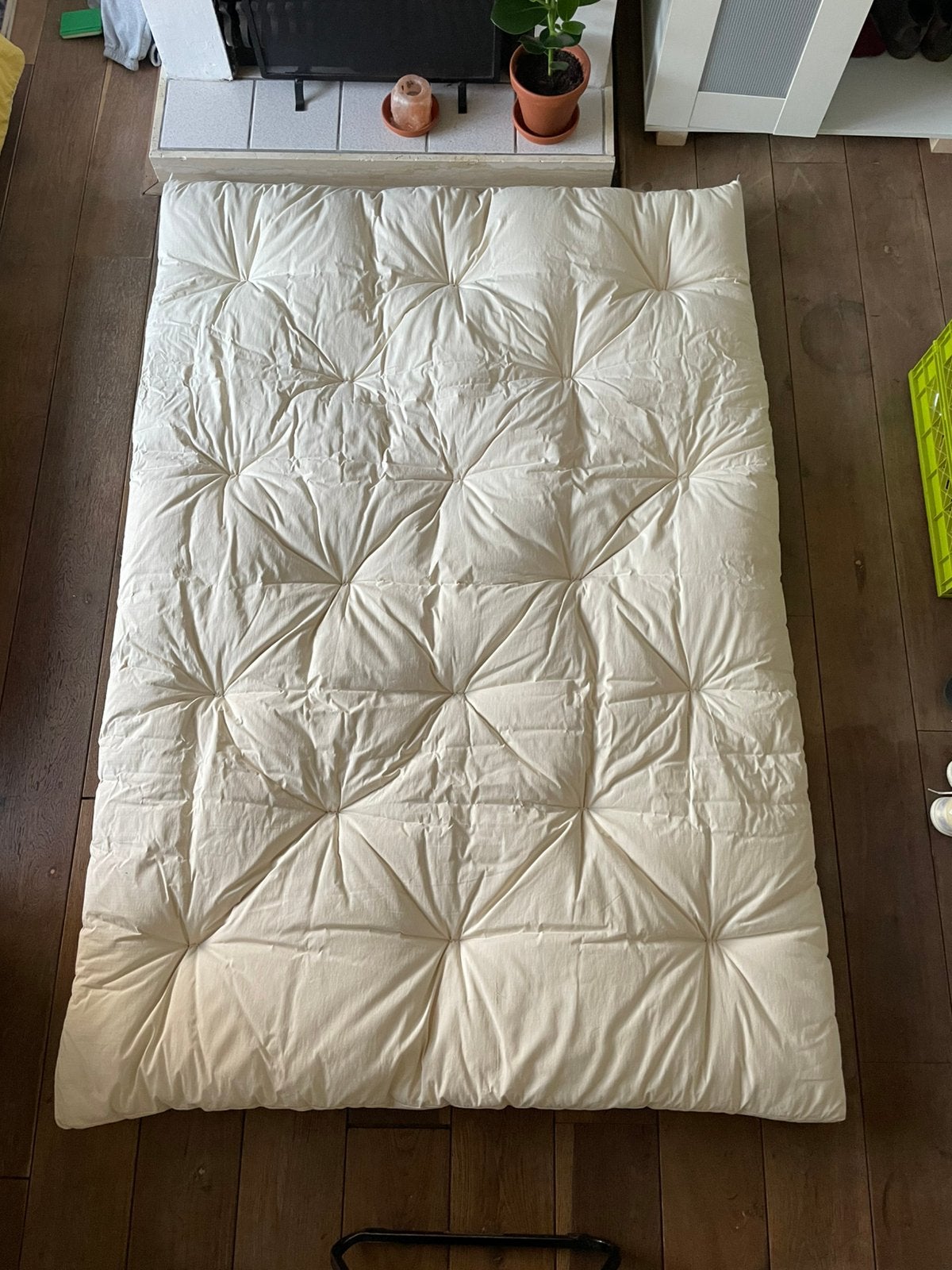Japenwelt Futon Matras 140cm, Zo goed als nieuw, Twijfelaar, Matras, 200 cm