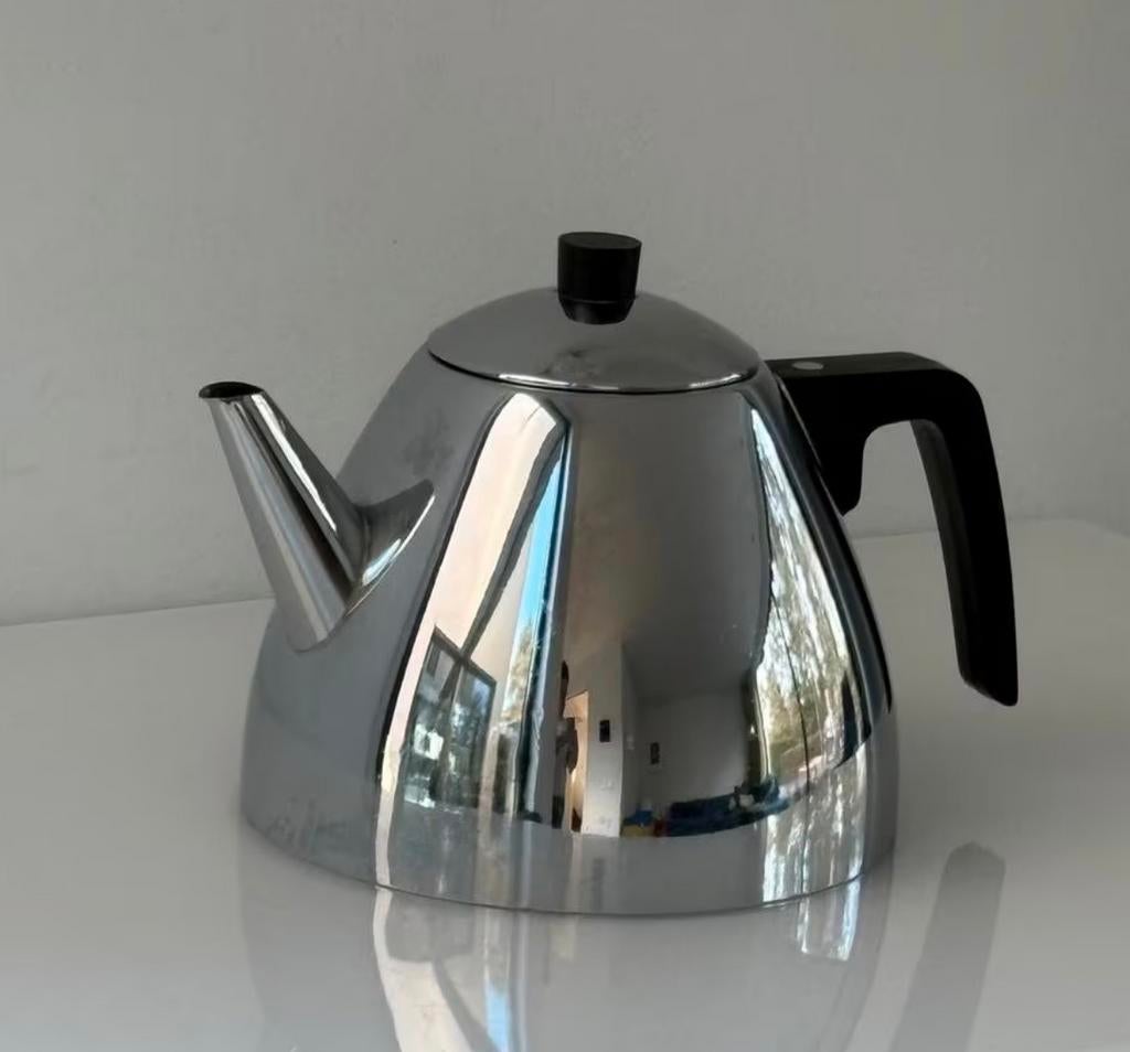 Daalderop theepotje, zilverkleurig, Theepot/fluitketel, Gebruikt, Zilver, Ophalen of Verzenden