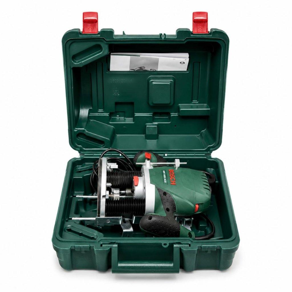 Bosch Groen POF 1400 ACE bovenfrees | 1400w | ZGAN, Doe-het-zelf en Verbouw, ., Ophalen of Verzenden, Zo goed als nieuw, Bovenfrees
