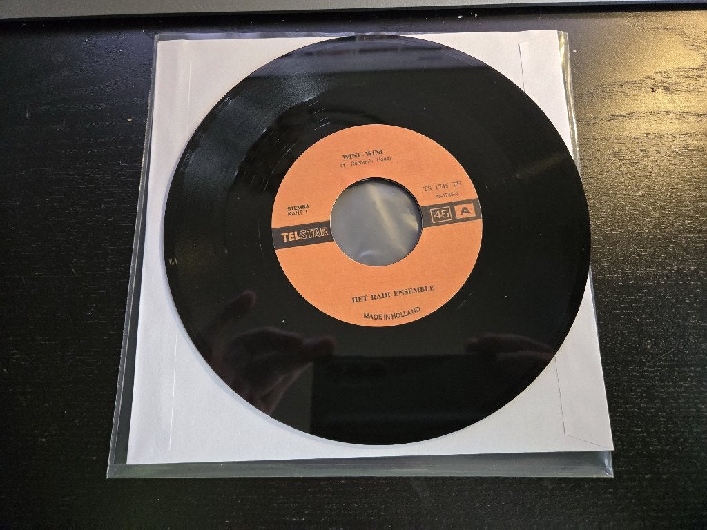 Het radi ensemble - Wini Wini / Ramona, 7 inch, Ophalen of Verzenden, Levenslied of Smartlap, Beschermende buitenhoes