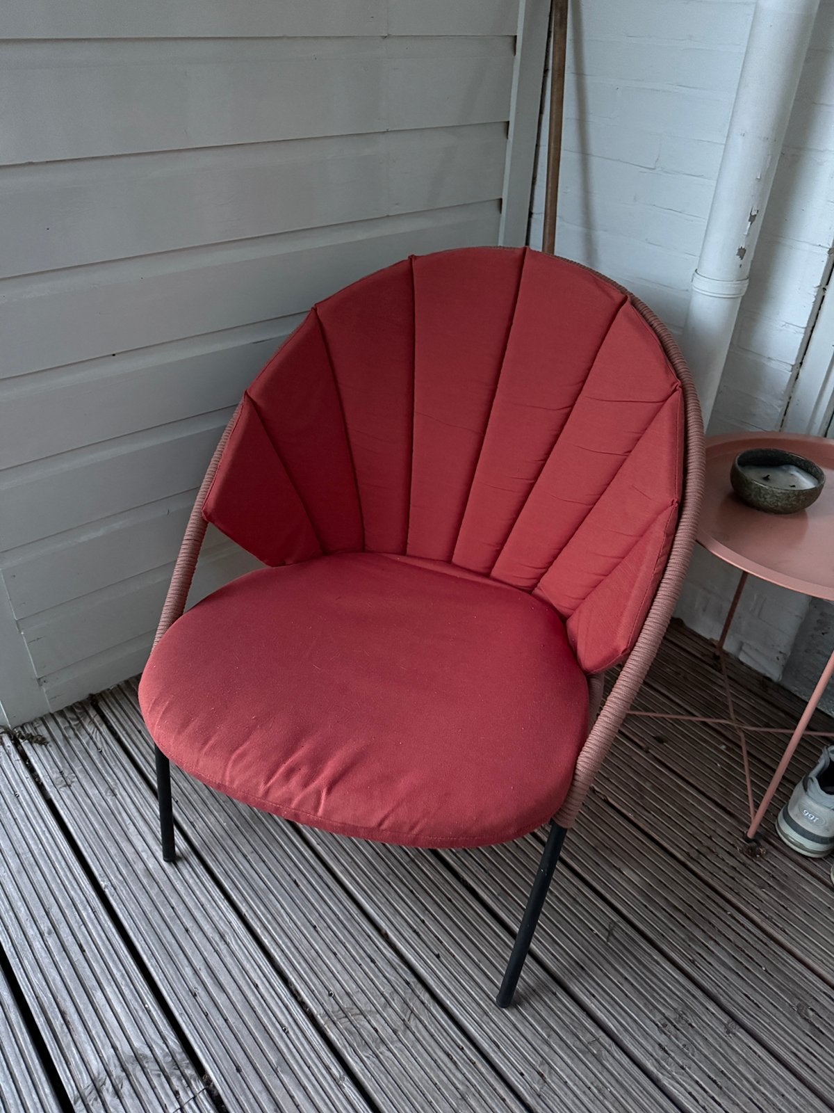 Tuin stoel loungestoel, Ophalen, Zo goed als nieuw, Kunststof