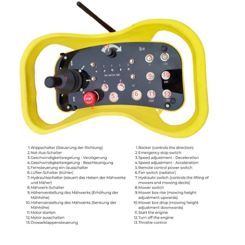 RC ROBOTMAAIER, KLEPELMAAIER, 23 PK, radio control, Tuin en Terras, Ophalen of Verzenden, Nieuw, 50 cm of meer, Nize