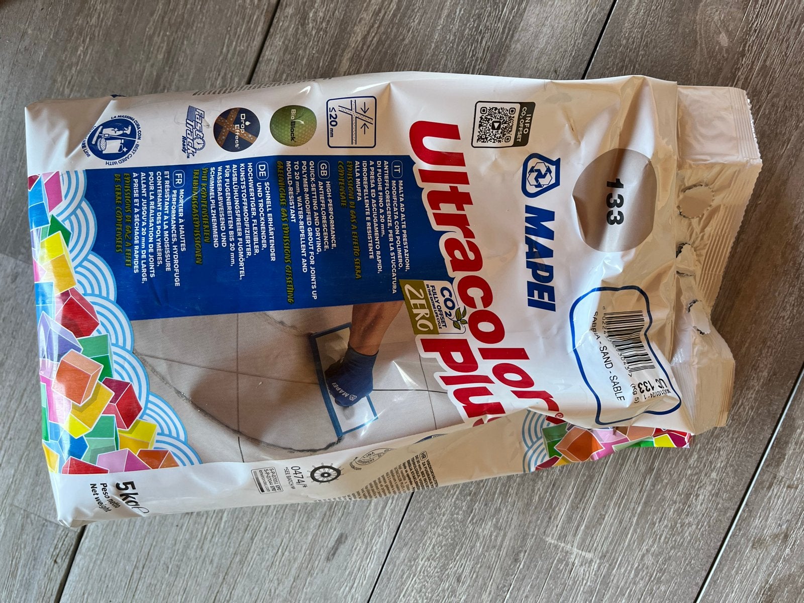 3 zakken - Mapei voegmortel - Kleur Sand (133), Ophalen of Verzenden, Nieuw