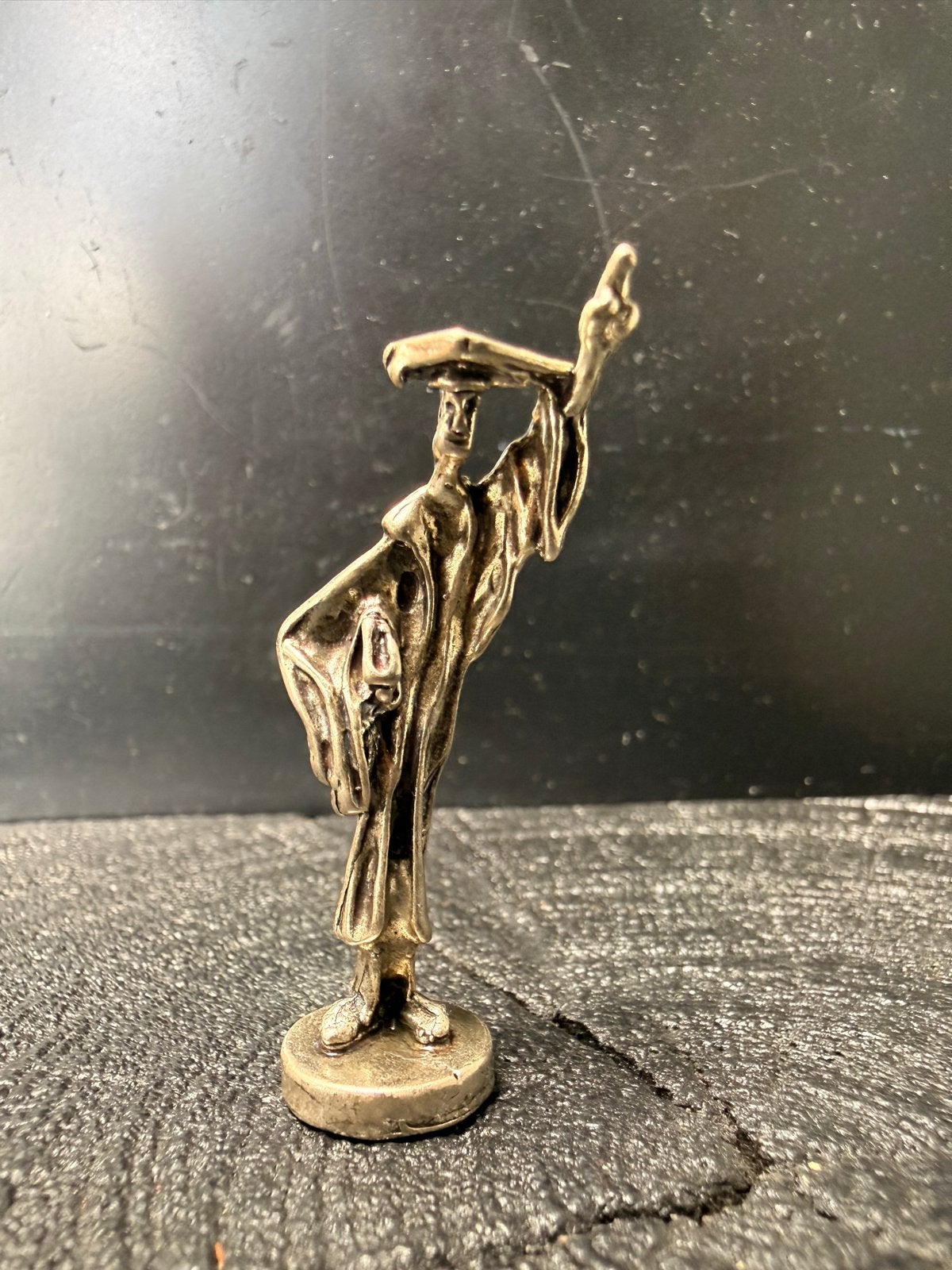 Zilveren Miniatuur Afgestudeerde Figuur 800 Zilver, Verzenden, Zilver