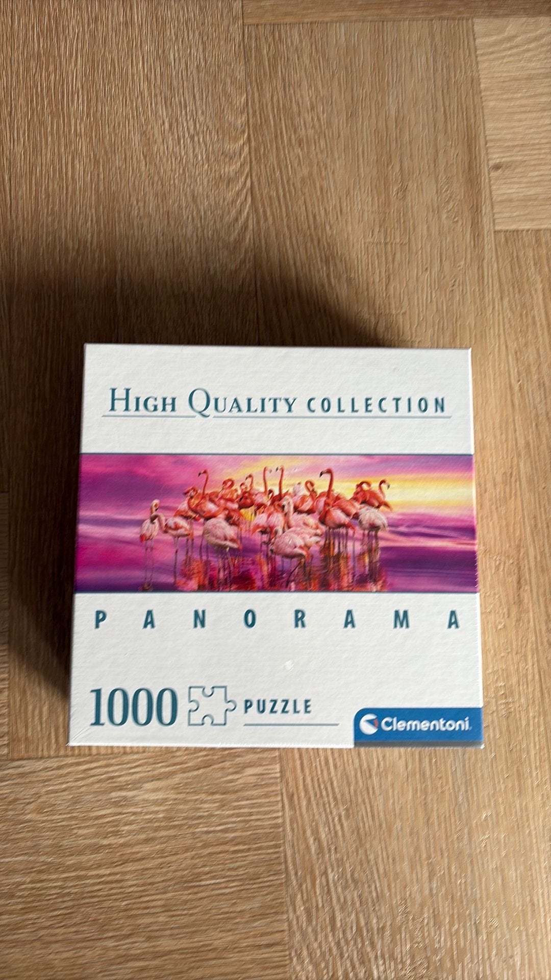Panorama puzzel flamingo’s, Hobby en Vrije tijd, Ophalen of Verzenden, 500 t/m 1500 stukjes, Nieuw