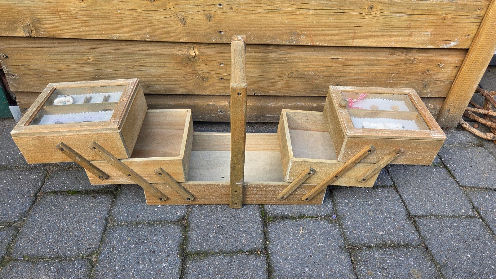 Houten Naaidoos - Vintage Stijl, Ophalen, Gebruikt, Overige typen