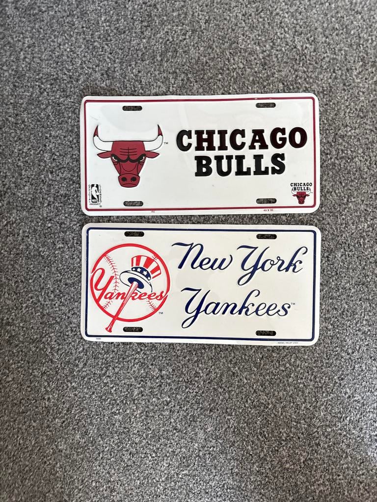 Chicago Bulls & New York Yankees decoratieve platen, Ophalen of Verzenden, Zo goed als nieuw