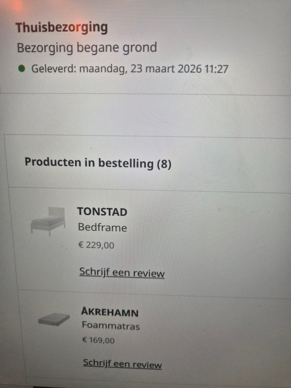 Ikea TONSTAD bedframe met lattenbodem en matras (z.g.a.n.), 90 cm, Eenpersoons, Ophalen of Verzenden, Zo goed als nieuw