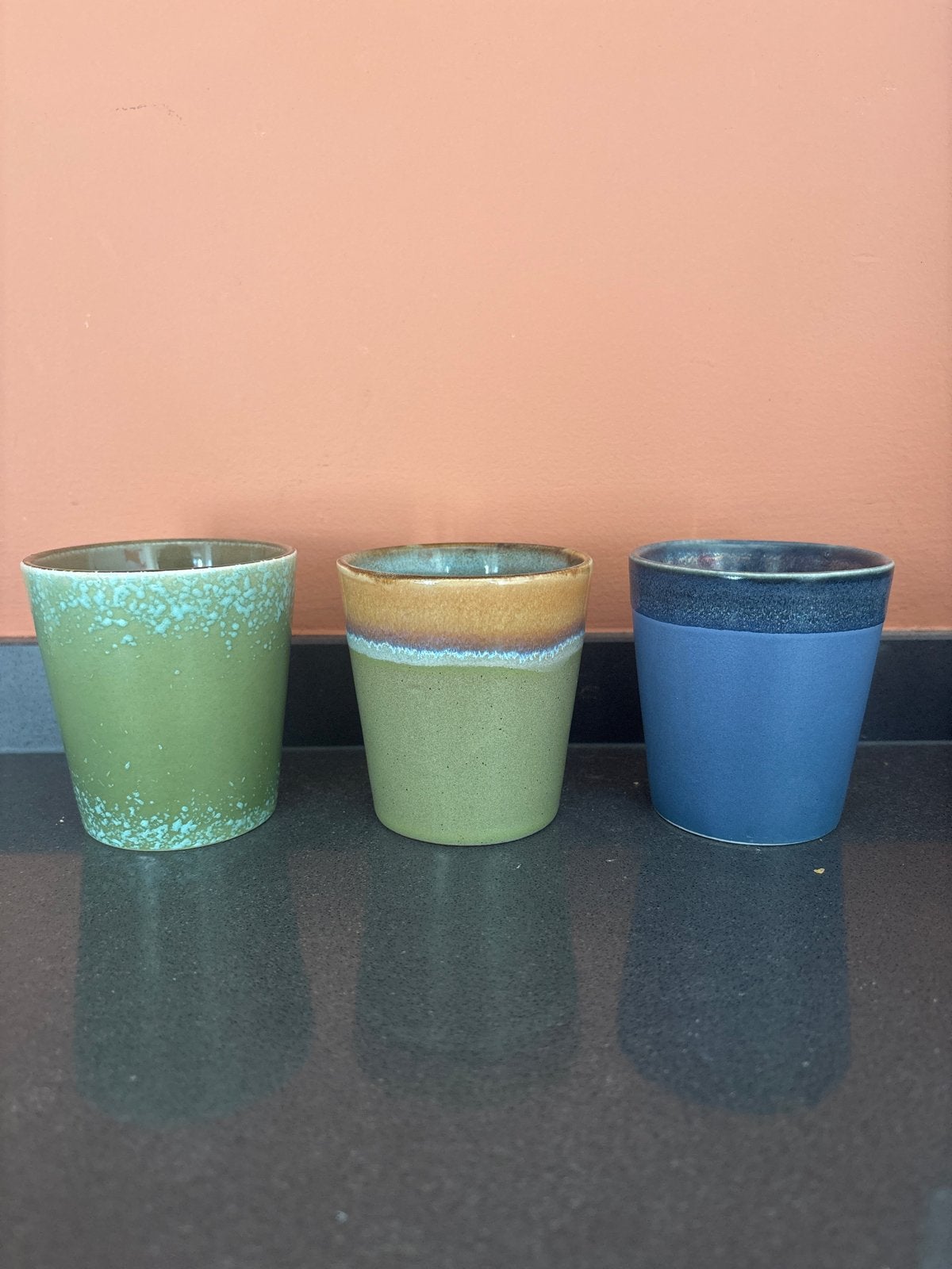 HK living koffiekopjes - set van 3, Huis en Inrichting, Overige merken, Keramiek, Ophalen of Verzenden, Zo goed als nieuw