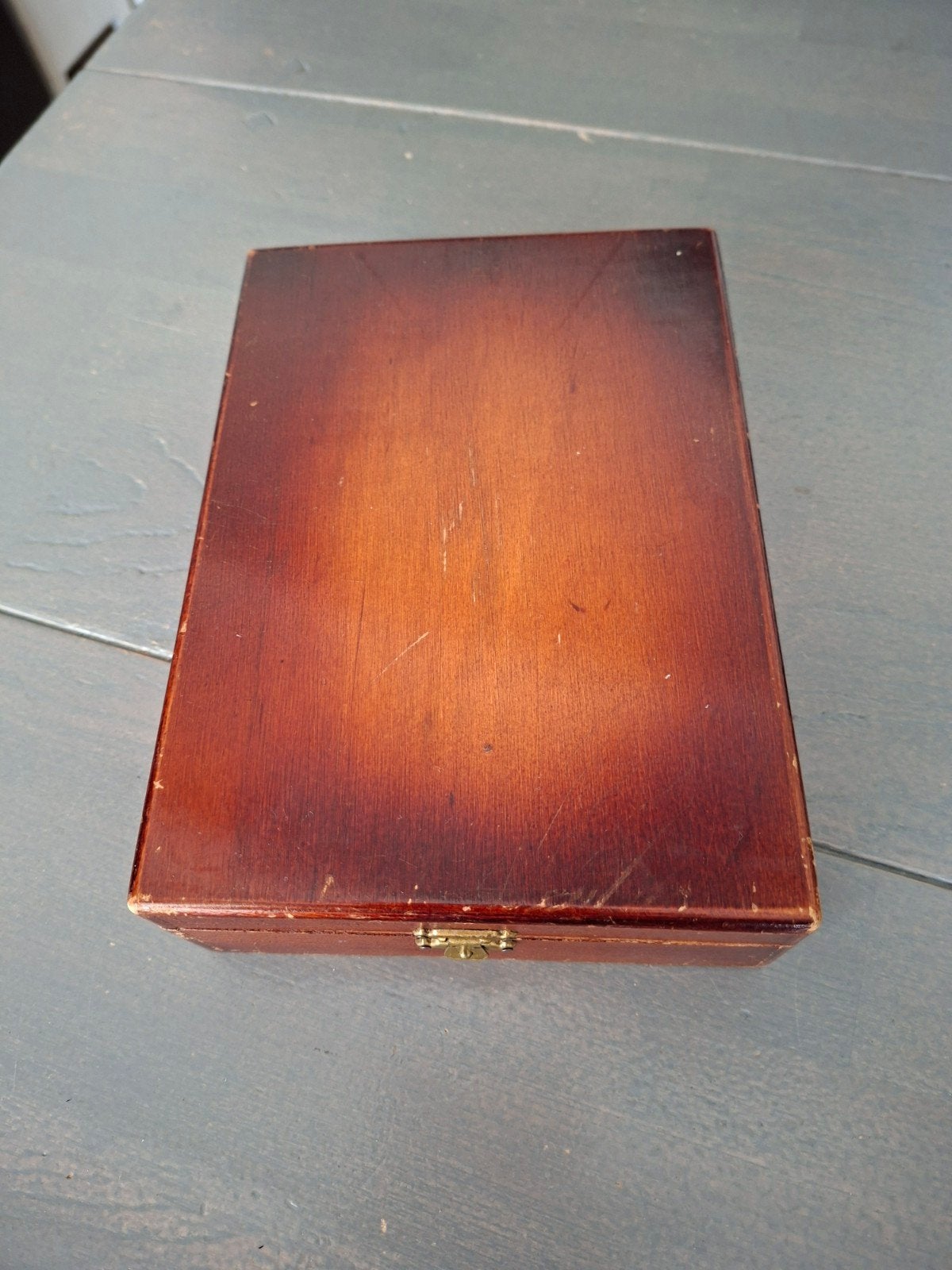 Oude reisspiegel., Antiek en Kunst, Ophalen of Verzenden, Rechthoekig, Minder dan 50 cm, Minder dan 100 cm
