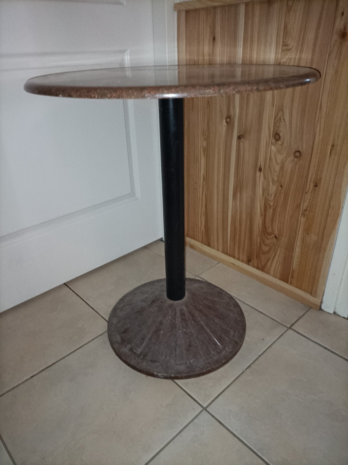 Ronde bistrotafel horeca tafel, Ophalen, Gebruikt, Rond, 75 cm of meer