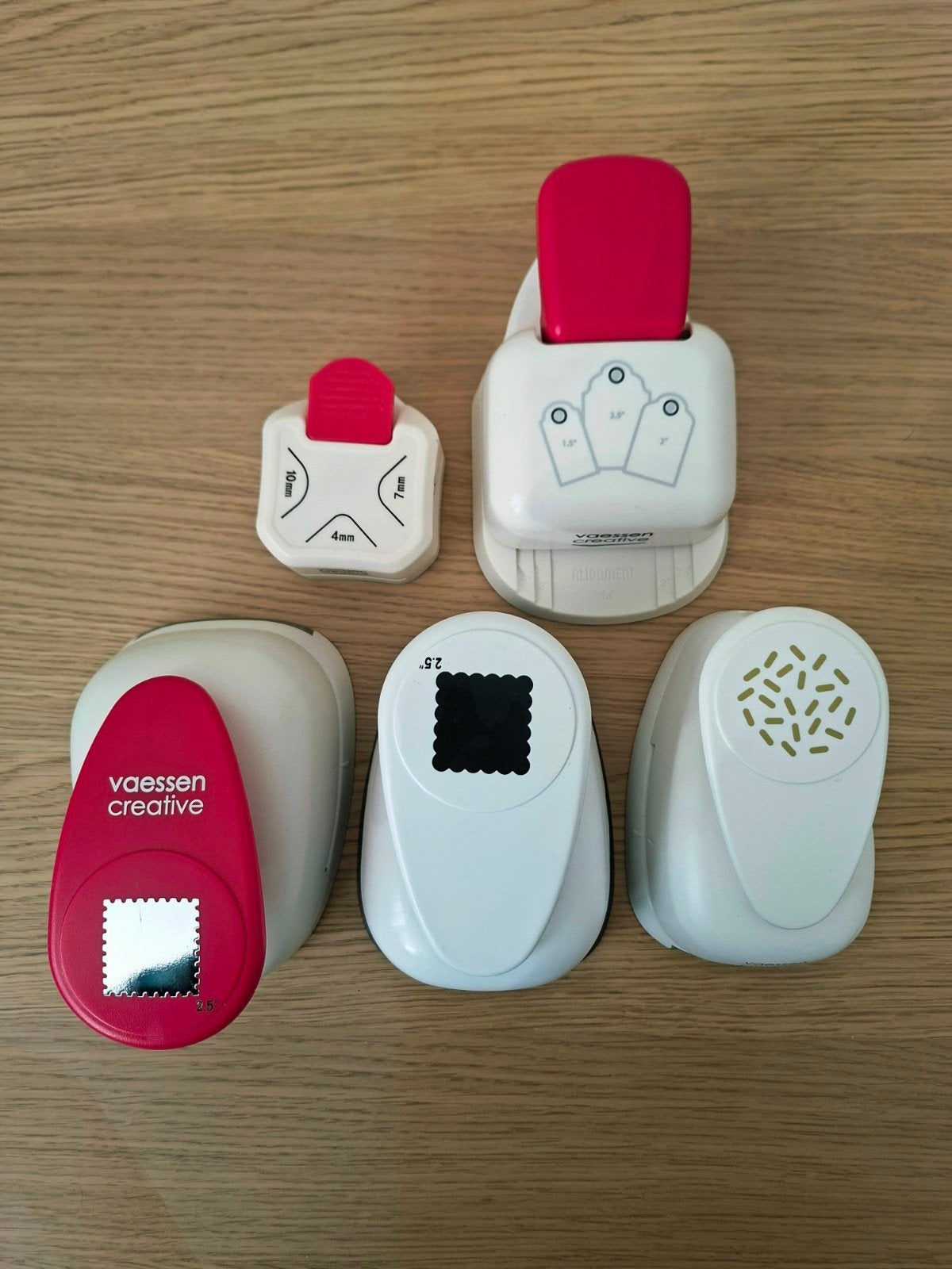 Vaessen Creative/Paper Fuel 5x figuurpons/pons nieuw!, Ophalen of Verzenden, Zo goed als nieuw