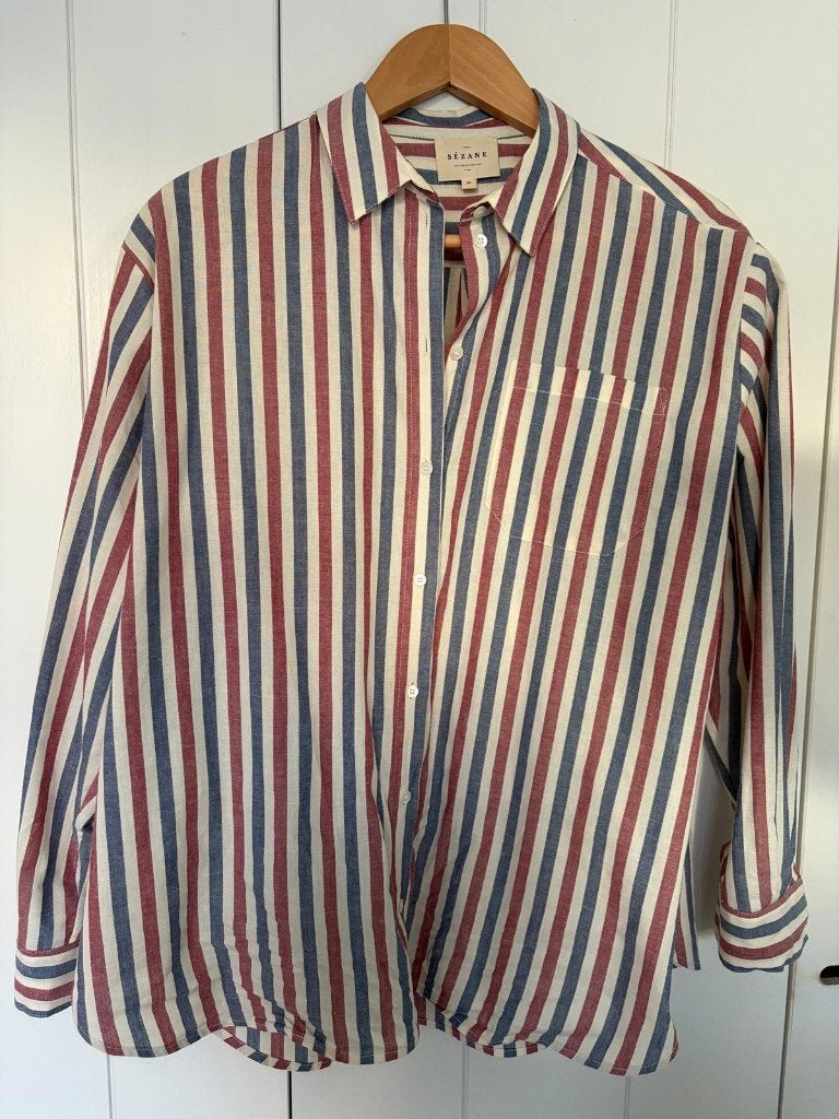 Gestreepte blouse Sézane - Maat 38, Kleding | Dames, Maat 38/40 (M), Meerkleurig, Zo goed als nieuw, Sézane