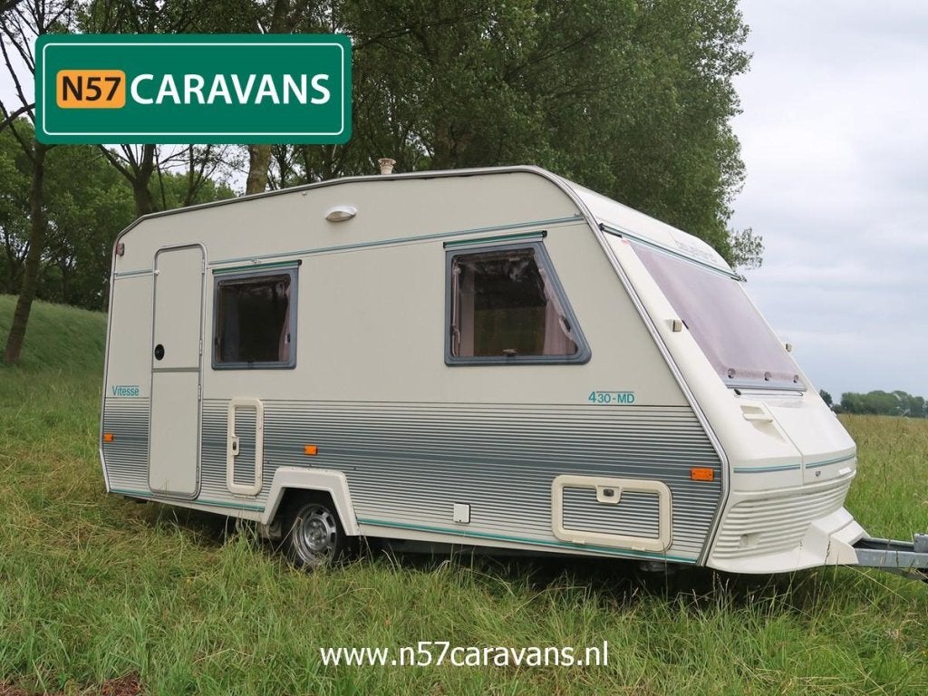 Beyerland Vitesse 430 MD / voortent + uitbouw + luifel, Schokbreker, Bedrijf, Treinzit, Tot en met 4