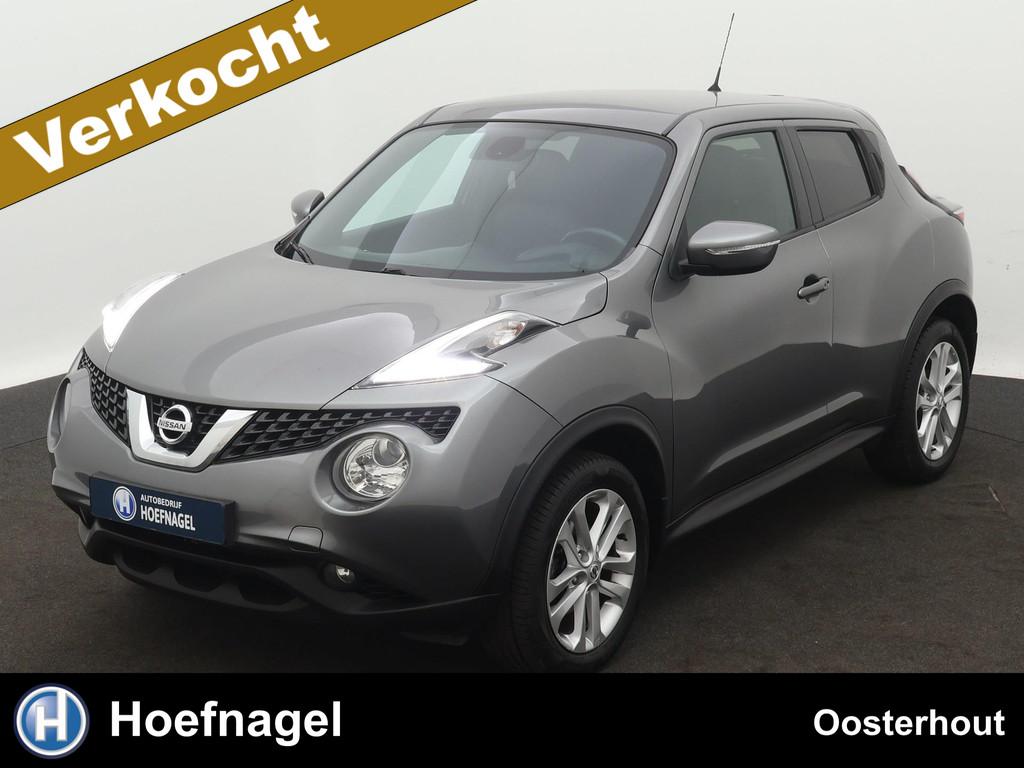 Nissan Juke 1.2 DIG-T S/S Acenta | Navigatie | Camera |Clima, Voorwielaandrijving, Gebruikt, Zwart, 4 cilinders