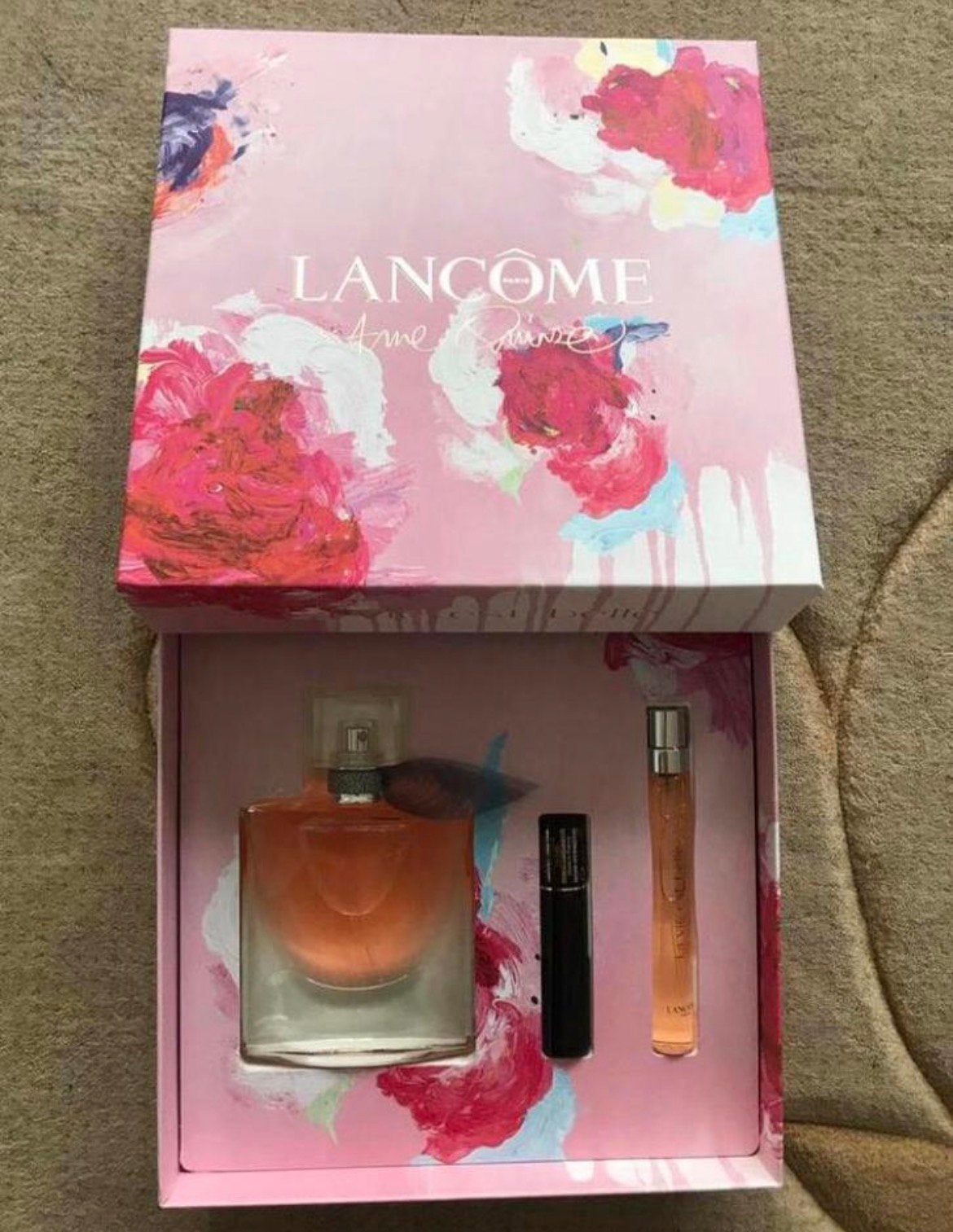 Lancome la vie est belle 50ml parfum set met mascara, Ophalen of Verzenden, Nieuw