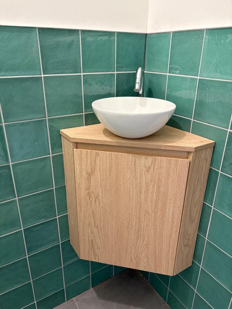 Badkamer kastje inclusief kraantje en wasbak, Ophalen, (Half)hoge kast, Nieuw, 50 tot 100 cm