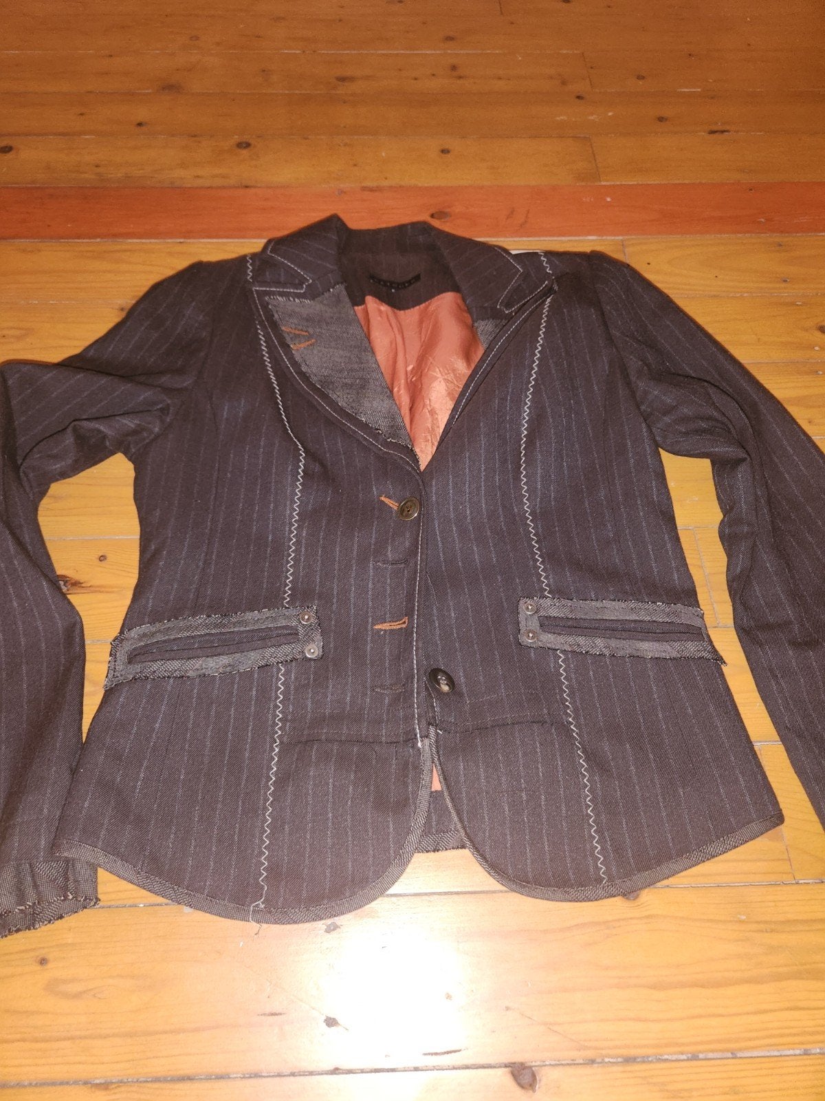 Vintage Watcher Jas Maat M - Let op: 2 knopen missen, Kleding | Dames, Maat 38/40 (M), Ophalen of Verzenden, Jasje, Gedragen