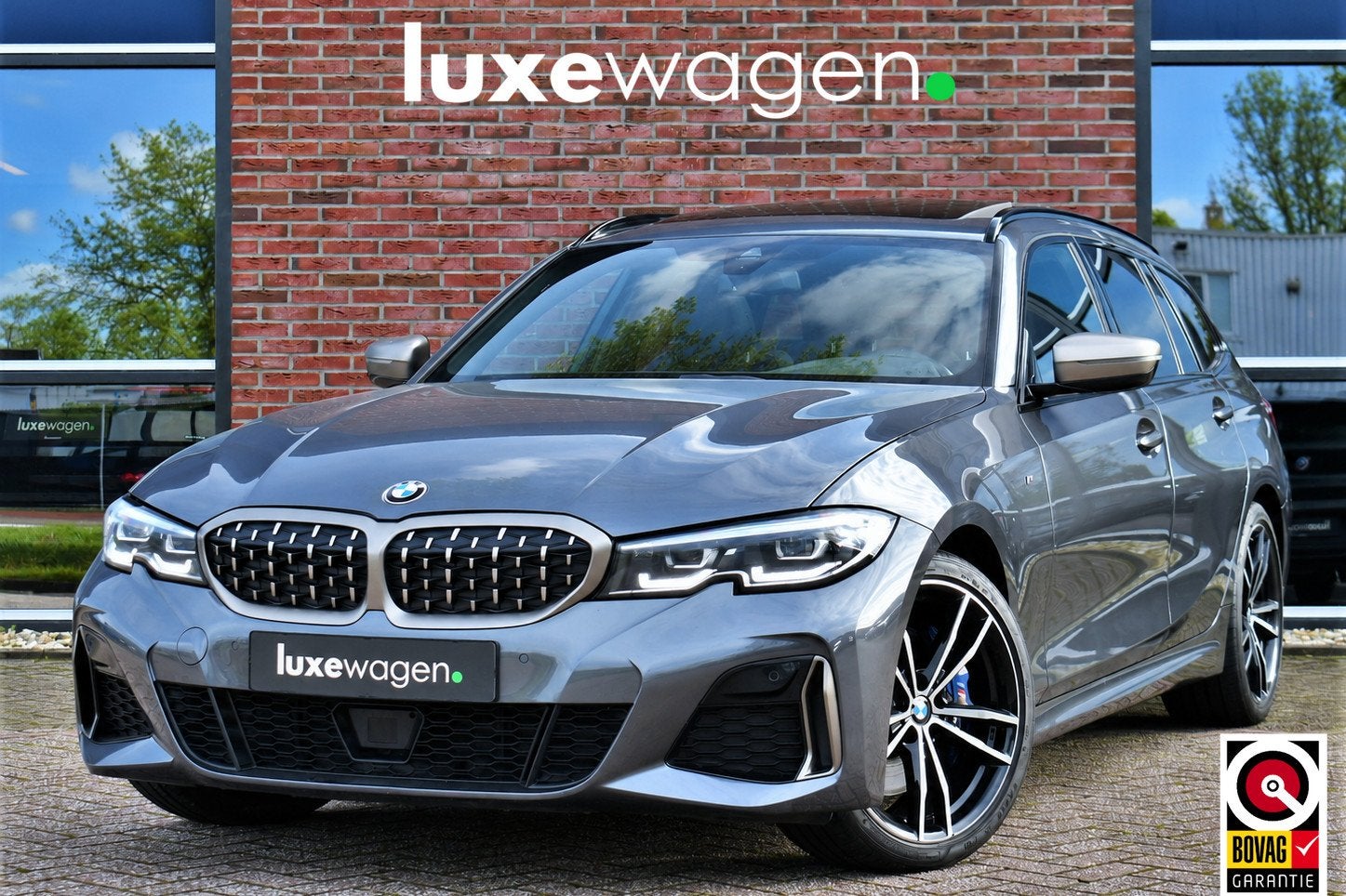 BMW 3 Serie Touring M340d xDrive Pano ACC HiFi El-zetels Adp, Automaat, 12 maanden, Zwart, 2993 cc