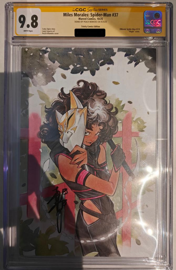 Miles Morales #37 Exclusive Momoko variant CGC SS 9.8 Momoko, Eén comic, Europa, Cody Ziglar, Ophalen of Verzenden