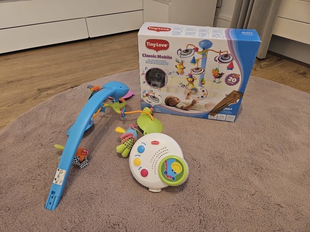 Tiny Love Classic Mobile muziekmobiel met doos, Ophalen, Zo goed als nieuw, Mobiel, Met licht