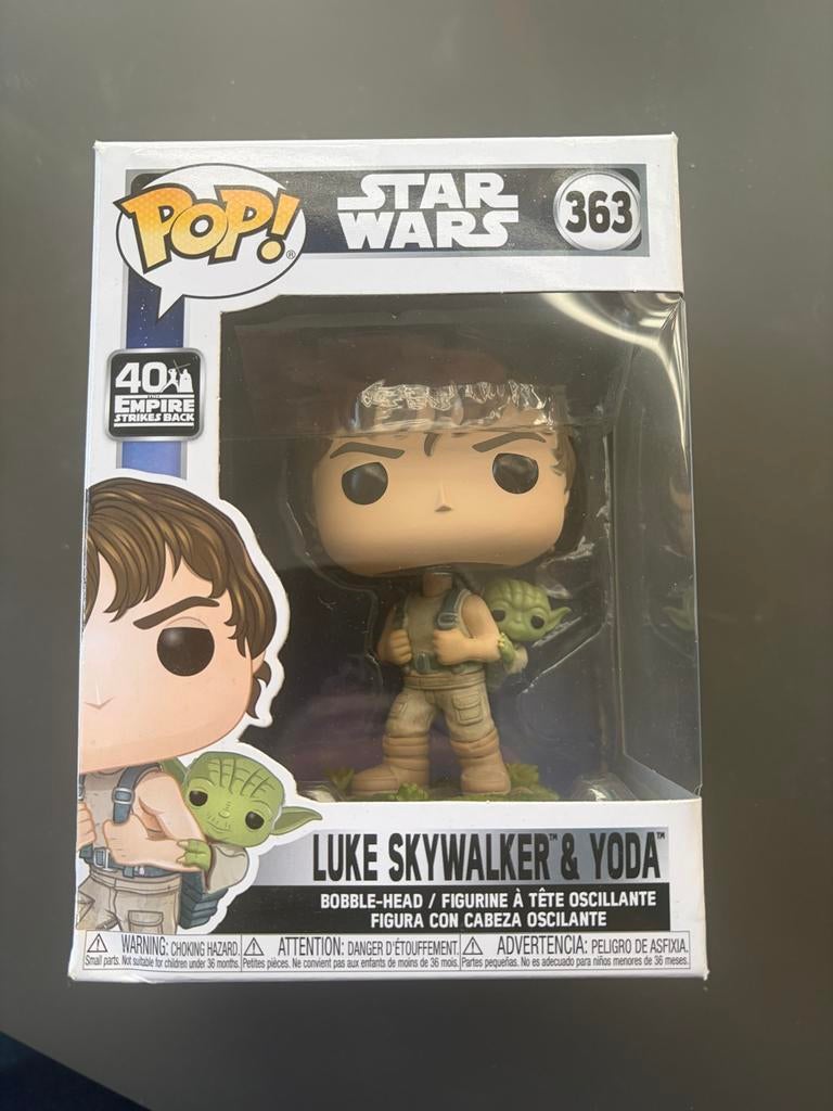 Funko Pop! Star Wars Luke Skywalker & Yoda #363, Ophalen of Verzenden, Gebruikt