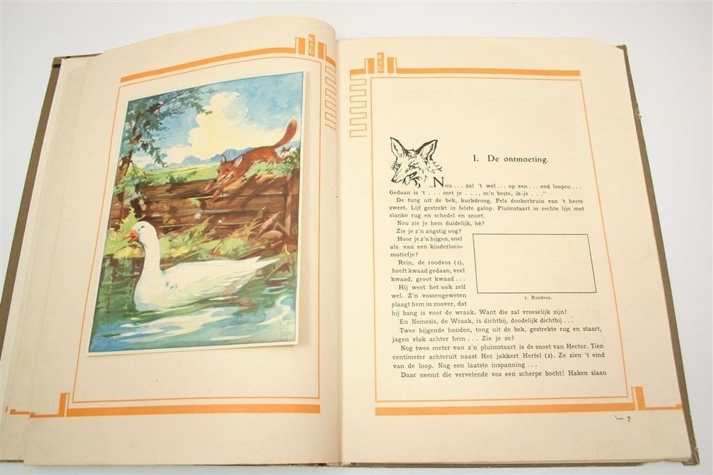 Rein de Vos en Zwans de Gans — Uniek K&G Plaatjesalbum 1930, Ophalen of Verzenden, Gelezen