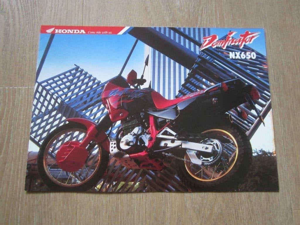 Honda Dominator NX 650 brochrue folder 1992 1993, Ophalen of Verzenden, Honda