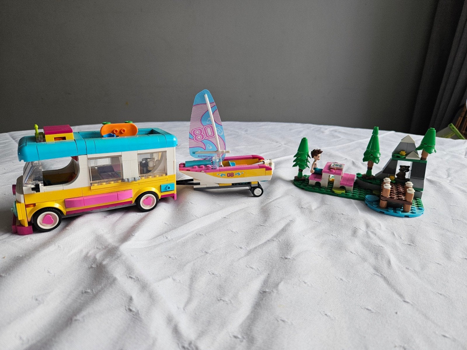 Lego Friends Camper en Zeilboot (41681), Lego, Friends, Ophalen of Verzenden, Zo goed als nieuw