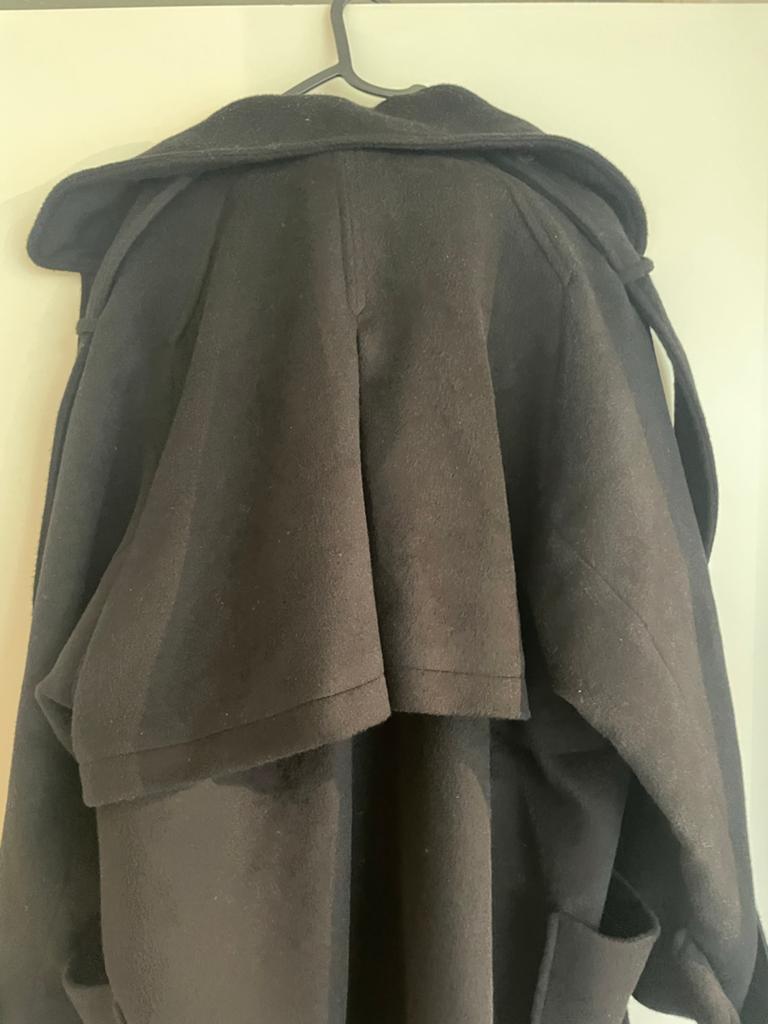 Zwarte wollen jas - Elegant en warm, Ophalen of Verzenden, Gedragen, Maat 46/48 (XL) of groter, Zwart