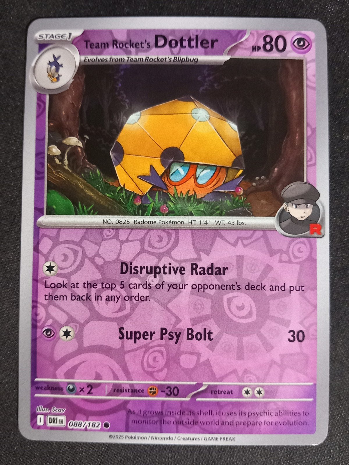 Rocket's Dottler 088/182 Destined Rivals Reverse NM, Verzenden, Zo goed als nieuw, Losse kaart, Foil