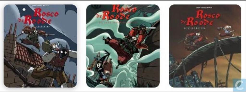 Rosco de Roode - Complete Serie (3 stripboeken), Complete serie of reeks, Ophalen of Verzenden, Zo goed als nieuw