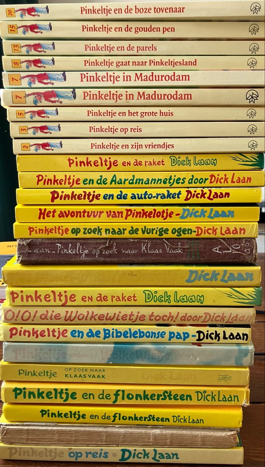 Grote collectie (25 stuks) Pinkeltje boeken van Dick Laan, Boeken, Ophalen of Verzenden, Gelezen, Fictie algemeen