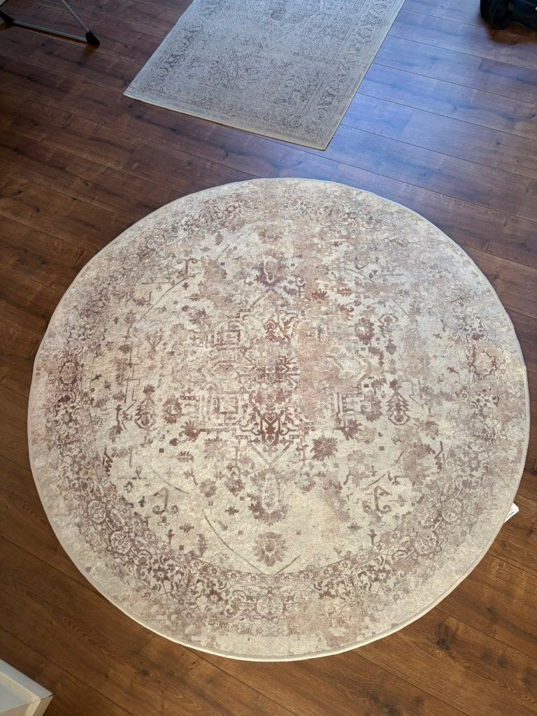 Rond tapijt, Huis en Inrichting, Woonaccessoires | Overige, Ophalen, Gebruikt