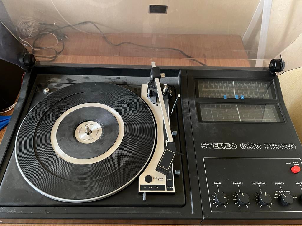 ITT Schaub Lorenz Stereo 6100 Phono platenspeler v. hobbyist, Ophalen, Niet werkend, Platenspeler, Overige merken
