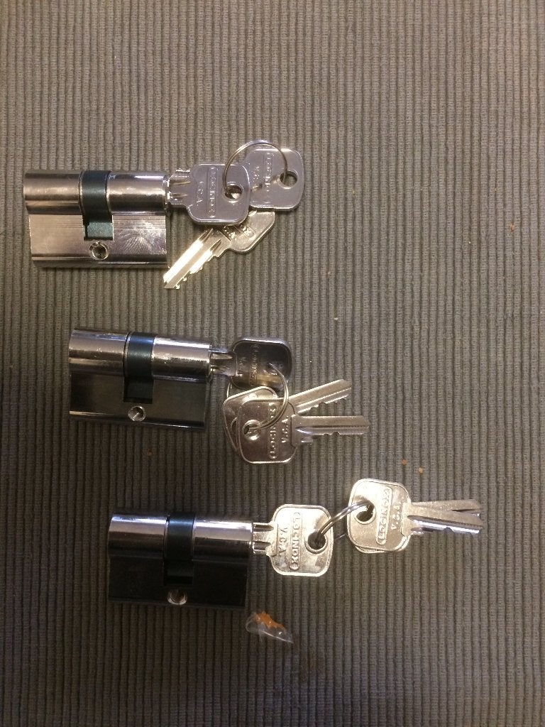 Deurslot cilinders, nieuwe korte profielcilinder 22 /22mm, Tuin en Terras, Tuinpoorten, Ophalen, Overige materialen, Nieuw, 150 tot 200 cm