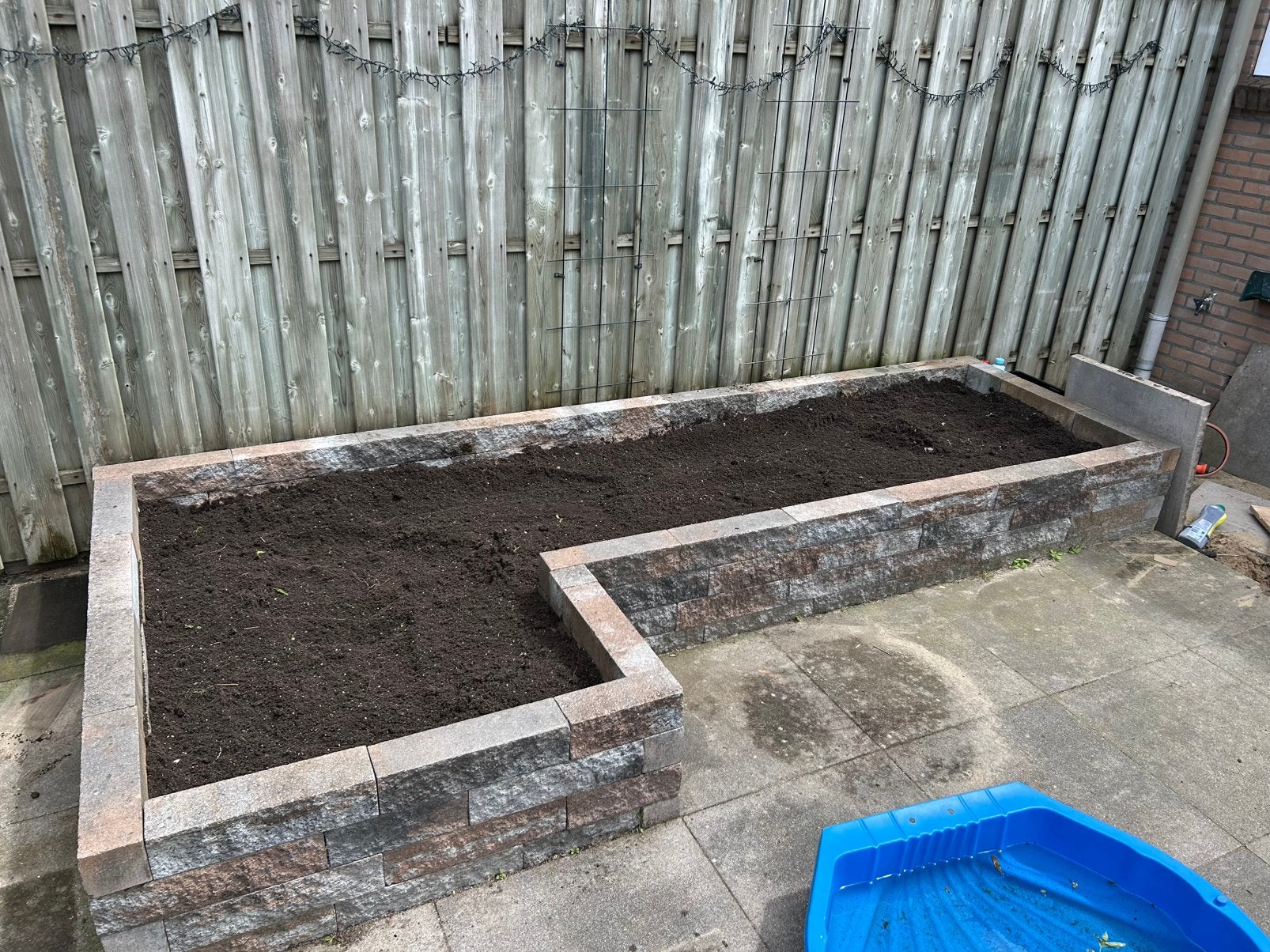 Stenen border bak (zand mag ook mee), Ophalen, Gebruikt, Overige typen, 5 tot 10 m²