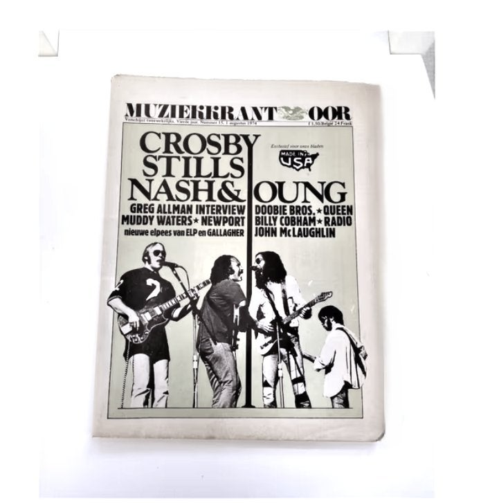 oor nr.15 *1974- crosby stills nash & young cover, Ophalen of Verzenden, Gelezen, Muziek, Film of Tv