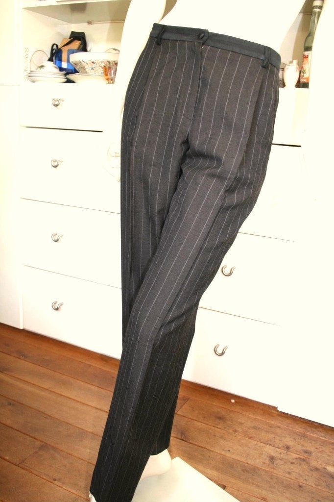 Elegant warm Lanvin broek zachte wol tijdloos elegant ww1080, Maat 38/40 (M), Verzenden, Zwart, Nieuw