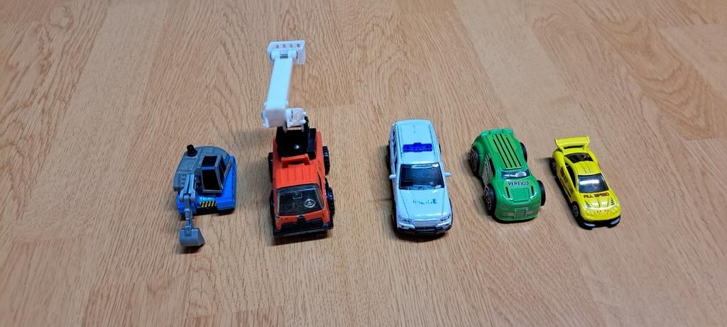 Leuke verzameling van 5 speelgoed autootjes., Ophalen of Verzenden, Zo goed als nieuw