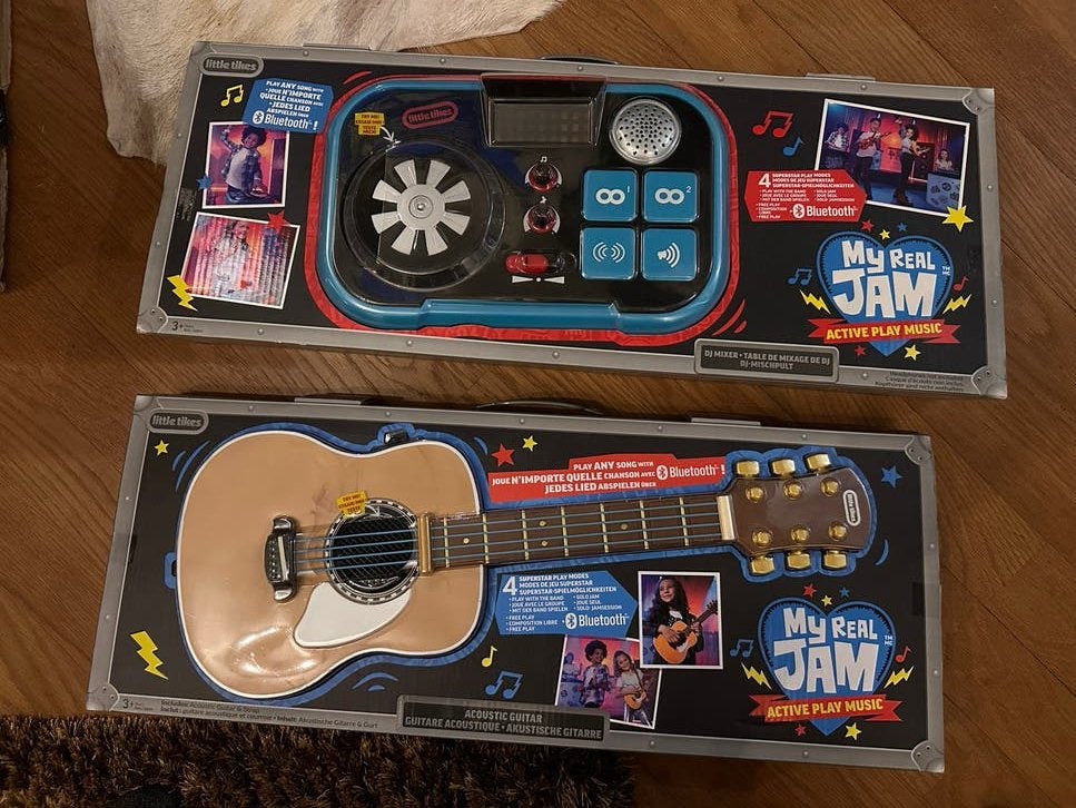 Little Tikes My Real Jam Gitaar en DJ Set in Koffer, Ophalen of Verzenden, Zo goed als nieuw, Jongen of Meisje