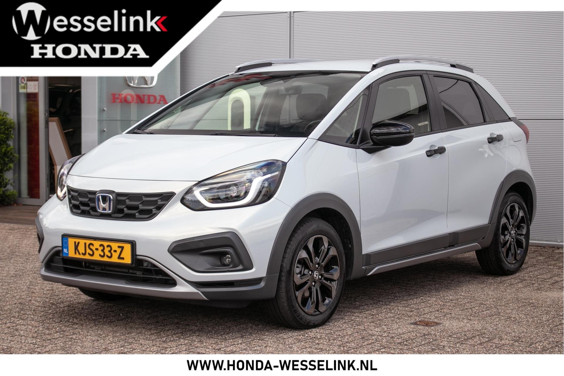 Honda Jazz 1.5 e:HEV Advance Crosstar Honda Sensing | Apple, Auto's, Zwart, Leder en Stof, Origineel Nederlands, Bedrijf