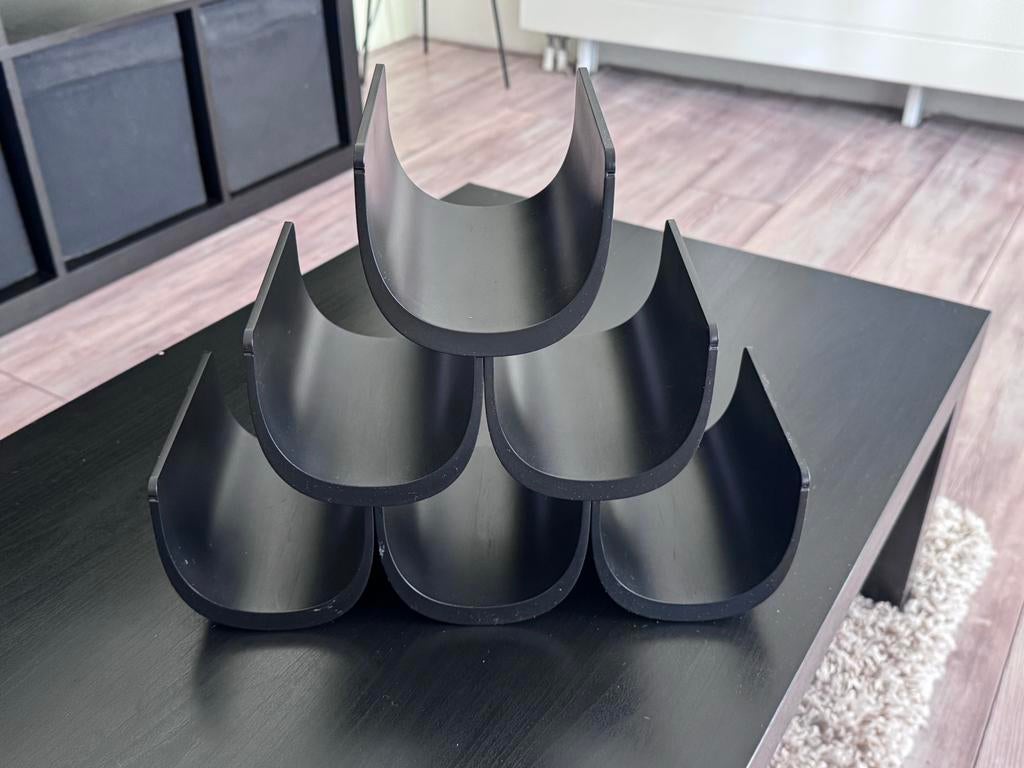 Alessi Noé Modulair Wijnrek voor 6 Flessen - Zwart, Verzenden, Zo goed als nieuw