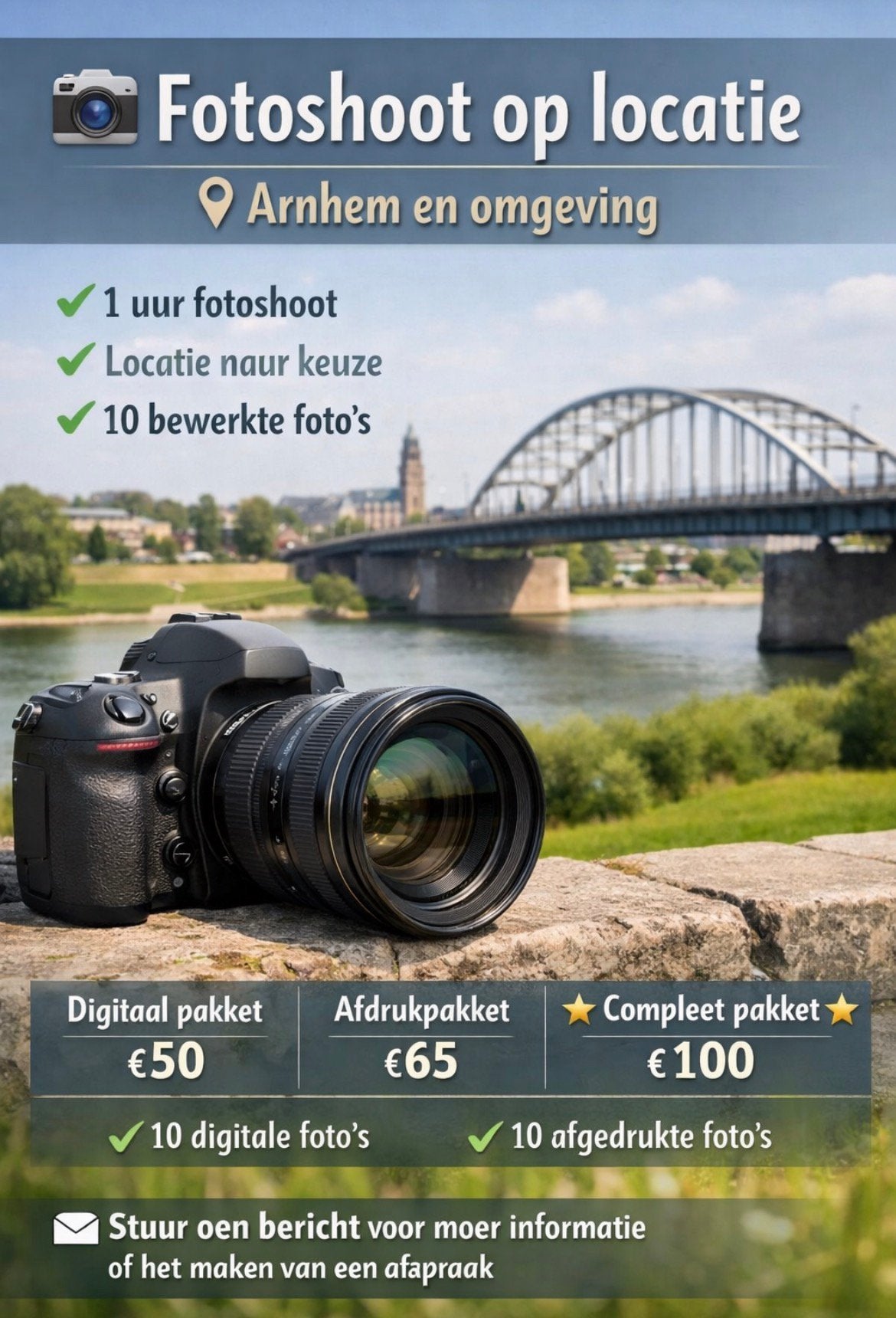 Fotoshoot omgeving Arnhem, Ophalen, Nieuw, Overige Merken, Geen optische zoom